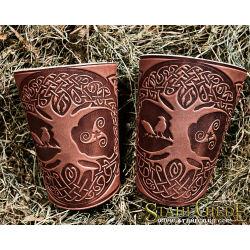 A Pair of Leather Archery Yggdrasil World Tree with Celtic design